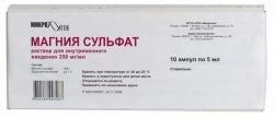 Магния сульфат 25% 5мл №10 ампулы