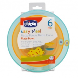 Чикко набор для кормления тарелка мелкая и глубокая