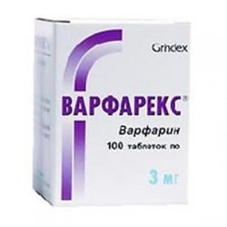 Варфарекс 3мг №100 таблетки