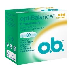 Тампоны o.b. optiBalance normal 8шт