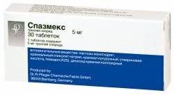 Спазмекс 5мг №30 таблетки