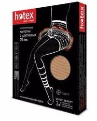 Хотекс колготки с шортиками 70 den корректирующие универсальный размер черные