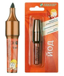 Леккер йод 5% 5мл фломастер