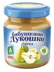 БАБУШКИНО ЛУКОШКО пюре груша с 4 мес 100г