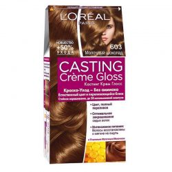 Крем-Краска для волос Loreal casting creme gloss тон 603 молочный шоколад