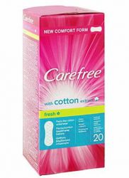 Кэфри прокладки ежедневные воздухопроницаемые ароматизированные хлопок 20шт