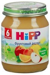 Хипп пюре фруктовый десерт с 6 мес 125г