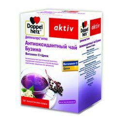 Доппельгерц актив чай антиоксидантный Бузина витамин С + цинк 15г №10 саше