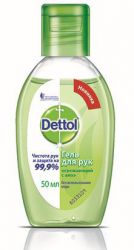 Деттол гель для рук с алоэ 50мл