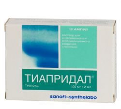 Тиапридал раствор для инъекций 50мг/мл 2мл №12 ампулы