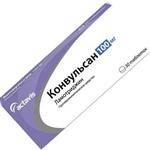 Конвульсан 100мг №30 таблетки