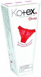 Котекс прокладки ежедневные string 18шт