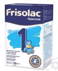 Фрисолак-1 Сухая адаптированная молочная смесь с рождения 700 г (картон)