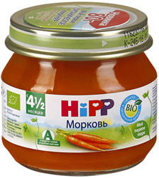 Хипп пюре Мое первое пюре морковь с 4 мес 80г