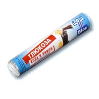 Блок глюкоза конфеты кола с лимоном 18шт таблетки жевательные