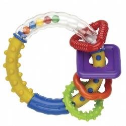 Мир детства погремушка-прорезыватель веселая геометрия 4+
