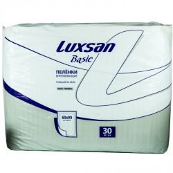 Люксан Бейсик/Нормал пеленки впитывающие 60х90см №30