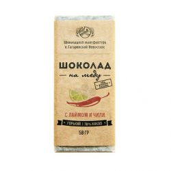 Шоколад На Меду 70% какао С Лаймом и Чили 50г