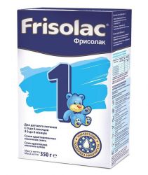 Фрисолак-1 Сухая адаптированная молочная смесь с рождения 350 г (картон)
