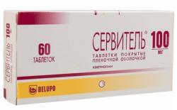 Сервитель 100мг №60 таблетки