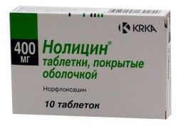 Нолицин 400мг №10 таблетки