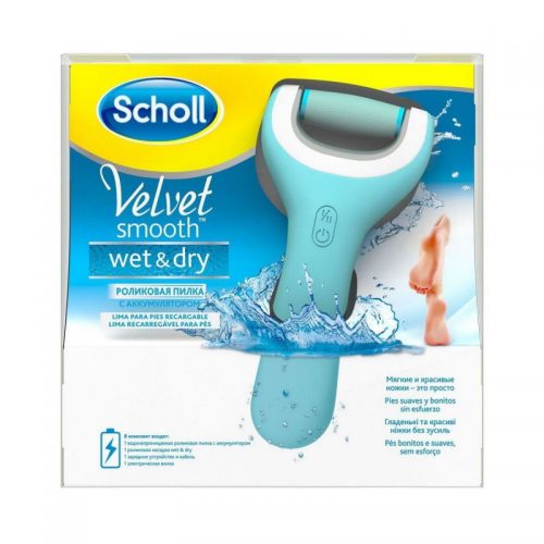 Роликовая пилка с аккумулятором SCHOLL Velvet Smooth Wet&Dry