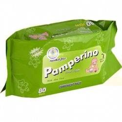 Памперино салфетки влажные детские с алоэ вера 80шт + салфетки влажные мини 15шт