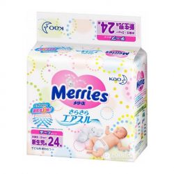 Подгузники Merries для новорожденных 1-5кг 24шт