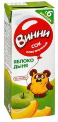 Винни сок осветленный яблоко-дыня с 6 мес 0