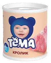 Тема пюре кролик с 6 мес 100г