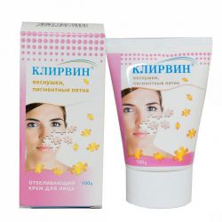 Клирвин крем д/лица отбеливающий от веснушек и пигментных пятен 100мл