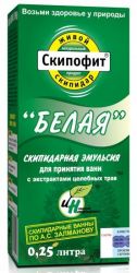 Скипофит белая скипидарная эмульсия для приготовления ванн с экстр.целебных трав 250мл