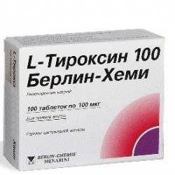 Л-тироксин 100мкг №100 таблетки