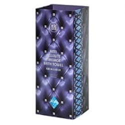 Сатико Yurimoto Anti-cellulite мочалка для антицеллюлитного массажа средней жесткости 27х100см синяя+серый