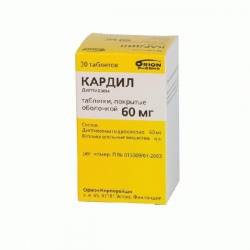 Кардил 60мг №30 таблетки