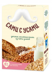 Сами с усами каша молочная пять злаков 200г