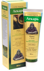 Лекарь крем для тела противовоспалительный с чагой 50мл