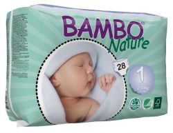 Бамбу/Bambo подгузники детский Nature Ньюборн-1 (2-4кг) 28шт