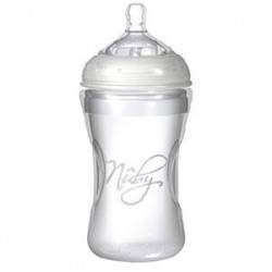 Нуби бутылочка силиконовая быстрый поток с диспенсером 300мл 0мес+