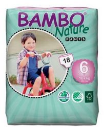 Бамбу/Bambo подгузники детские Nature XL-6 (18+кг) 18шт