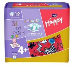 Хэппи подгузники (9-20кг) maxi plus 12шт
