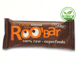 Рубар батончик какао с кусочками какао боба 30гр organic