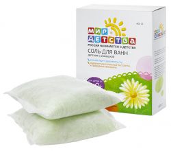 Мир детства соль для ванн детская с ромашкой