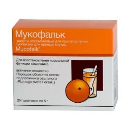 Мукофальк гранулы для приготовления суспензии для внутреннего применения 5г №20 пакеты (апельсин)