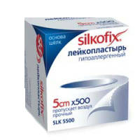 Силкофикс лейкопластырь 5х500см на шелковой основе