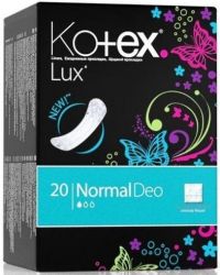 Котекс прокладки lux normal 20шт (сеточка)