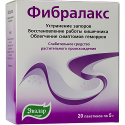 Эвалар Фибралакс (натуральное слабительное) 5г №20 саше