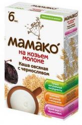 Мамако каша овсяная с черносливом на козьем молоке с 6 месяцев 200г