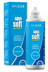 Авизор раствор Aqua Soft Comfort Plus для контактных линз 350мл + контейнер для линз