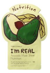 ТониМоли тканевая маска с экстрактом авокадо 21мл